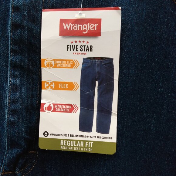 Wrangler Jeans Denim 44x30 Regular Fit - Picture 4 of 11